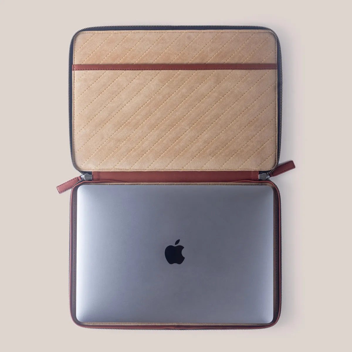 DELL XPS 13 Zippered Laptop Case - Felt and Tan Crunch