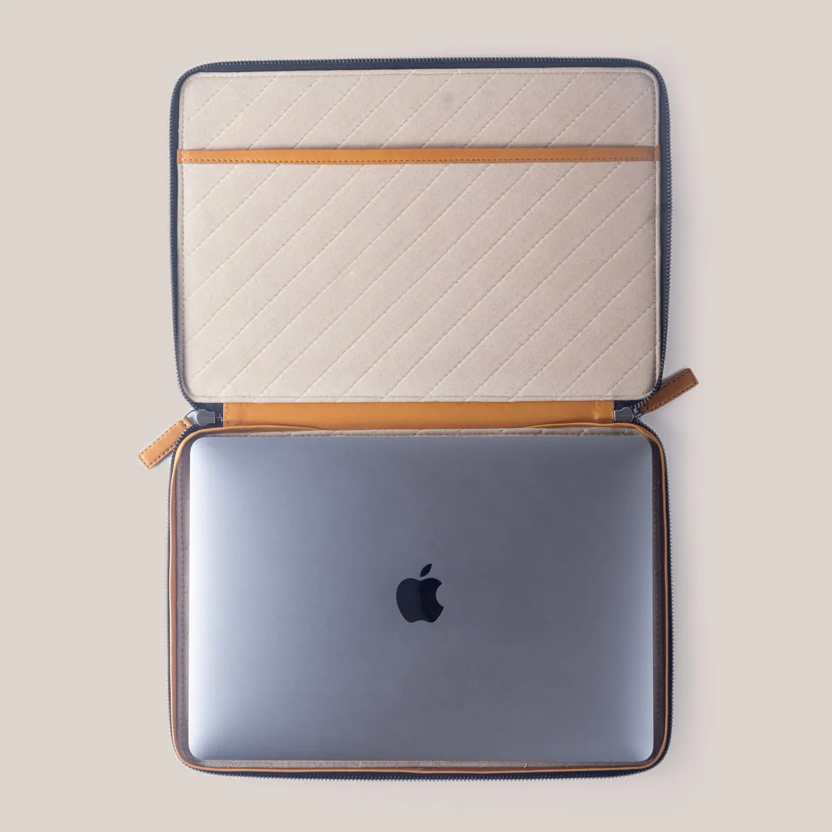 DELL XPS 13 Zippered Laptop Case - Felt and Tan Crunch