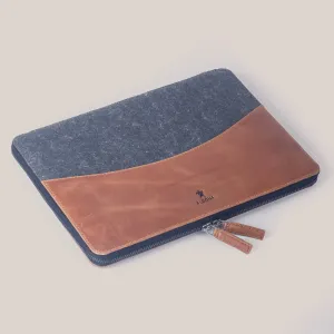 DELL XPS 13 Zippered Laptop Case - Felt and Tan Crunch