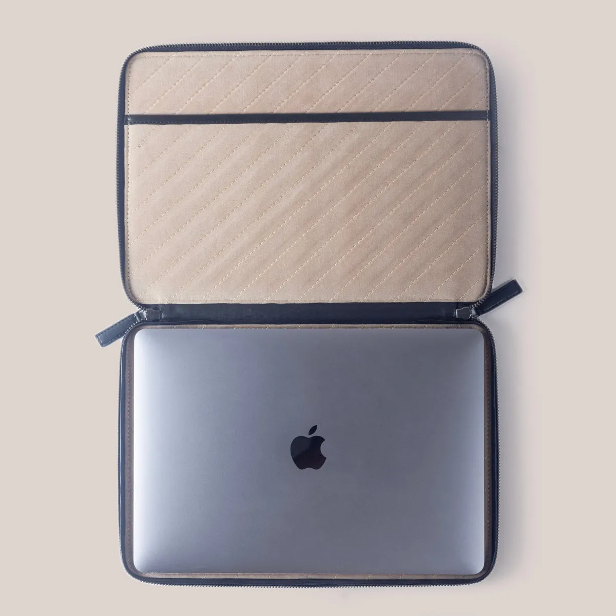 DELL XPS 13 Zippered Laptop Case - Felt and Tan Crunch