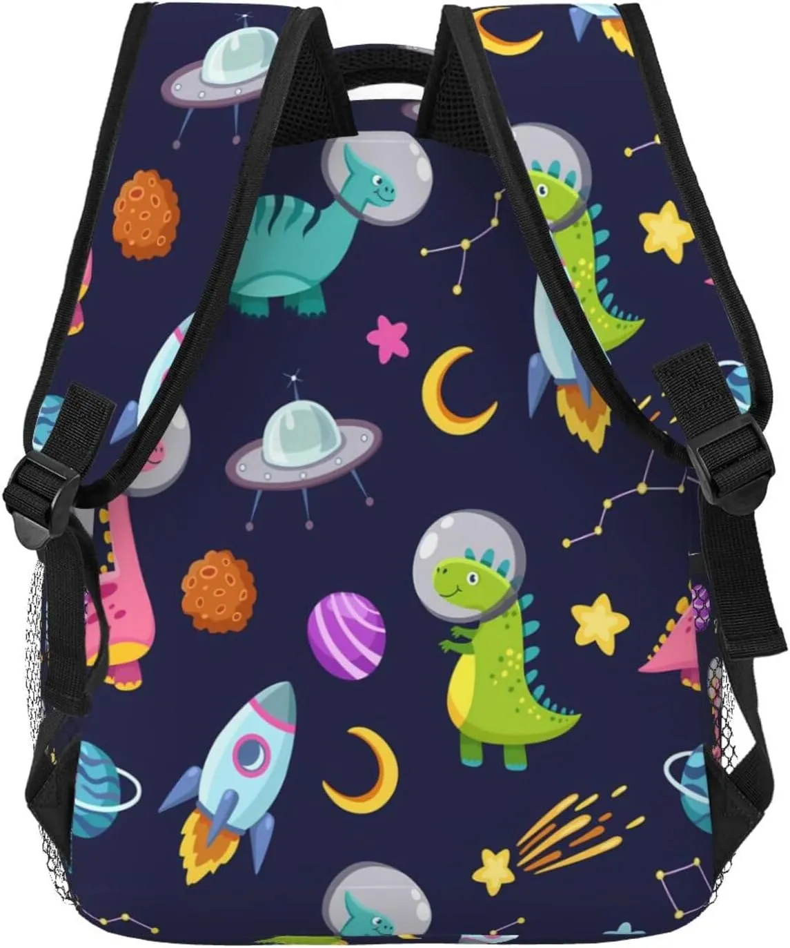 Dinosaur Space Galaxy Nebula Moon Backpack Laptop Backpack Sports Travel Shoulder bag Light casual backpack