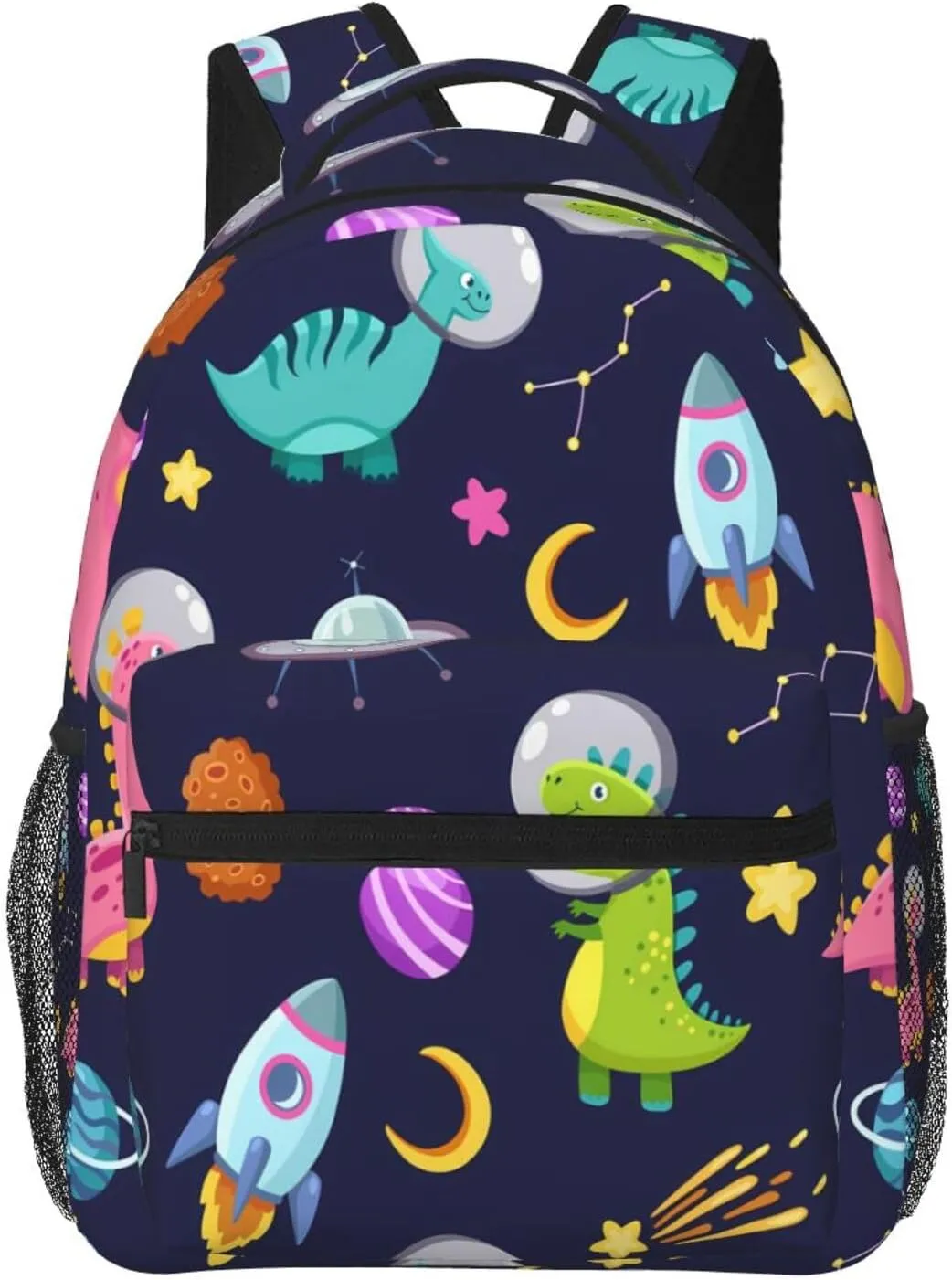 Dinosaur Space Galaxy Nebula Moon Backpack Laptop Backpack Sports Travel Shoulder bag Light casual backpack