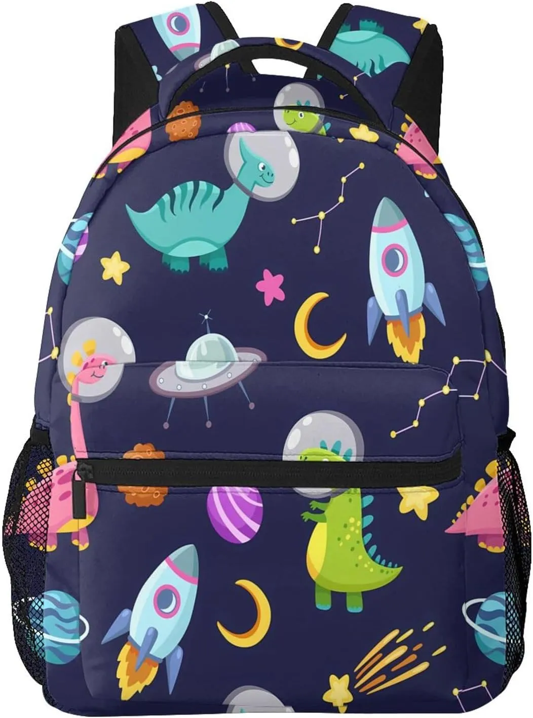 Dinosaur Space Galaxy Nebula Moon Backpack Laptop Backpack Sports Travel Shoulder bag Light casual backpack