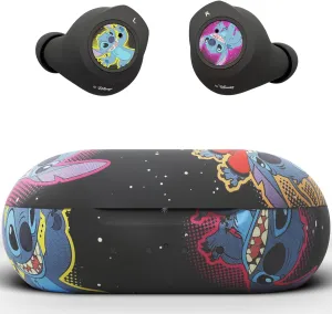 Disney Lilo and Stitch Bluetooth Earbuds w/Charging Case- Wireless Headphones w/Built-in Mic  Up to 30 Hrs Playtime- Lilo and Stitch Gifts for Girls,Boys,Women,Men,All Fans of Lilo and Stitch Stuff