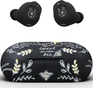 Disney Winnie The Pooh Bluetooth Earbuds w/Charging Case- Wireless Headphones w/Built-in Mic  Up to 30 Hrs Playtime- Winnie The Pooh Gifts for Women, Men, All Fans of Winnie The Pooh Stuff
