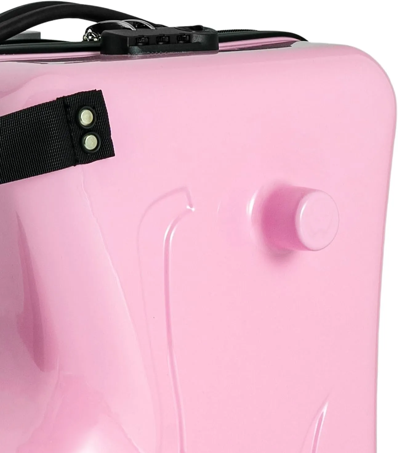DNYSYSJ 20 Inch Children's Ride On Trolley , Portable Universal Wheel Carry On Luggage, Waterproof Unisex Boys Girls Travel Suitcase With Lock, ABS PC (Pink)