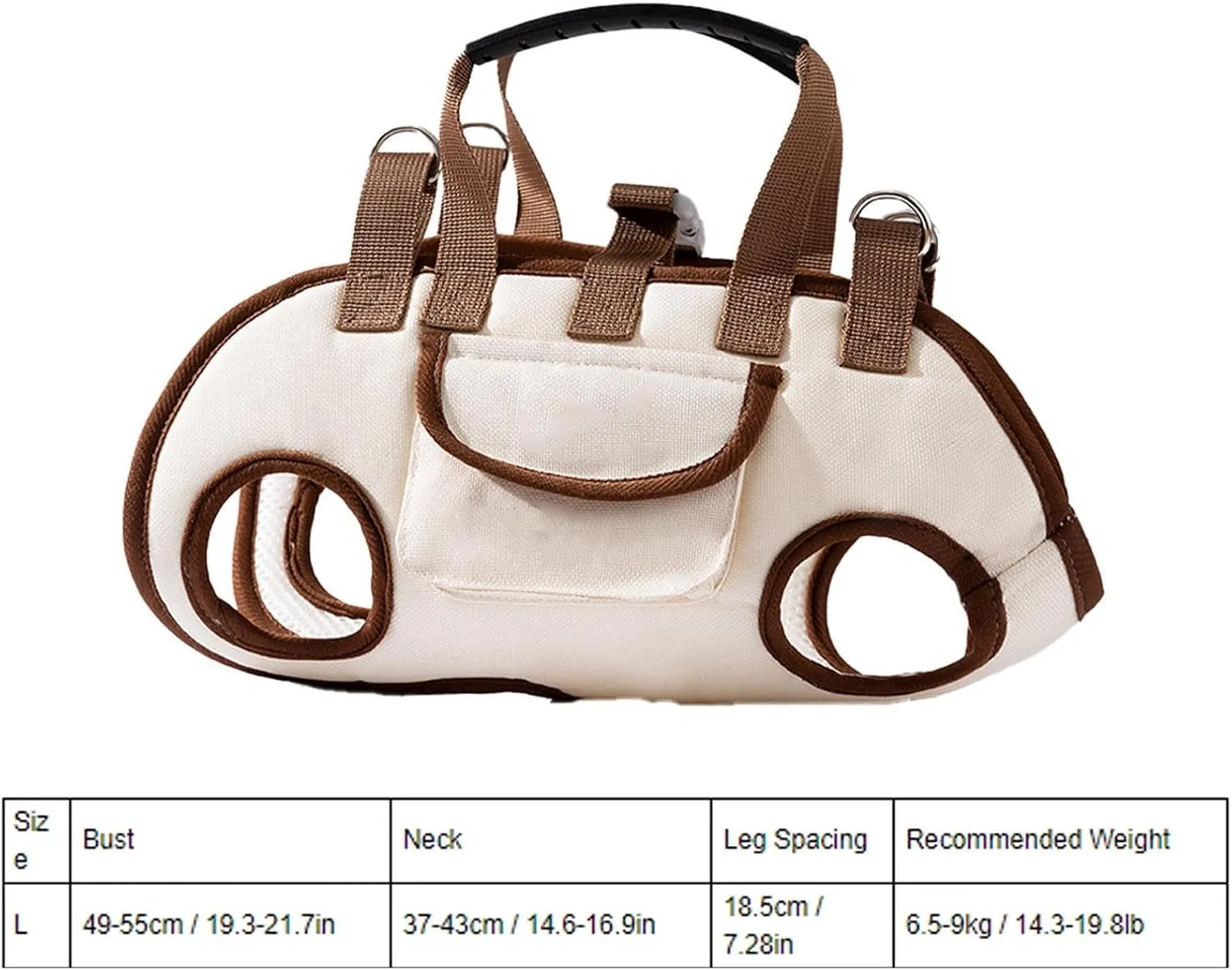 Dog Cat Carrier, Adjustable Breathable Pet Carrier Travel Bag, Pet Traction Shoulder Pouch Bag, Comfort Carriers for Dogs, Cats, Pet Handbag for Outdoor, Shopping, Camping (L)