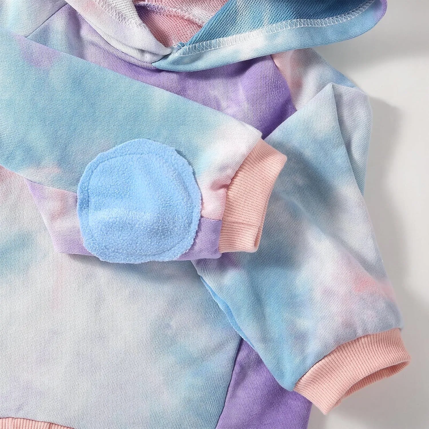 Dog Cotton Tie dye Hoodie Pullover Sweatshirts Soft and Stretch Pets Clothes Hooded for Large Dogs(Tie dye XL)