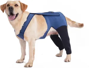Dog Hind Leg Recovery Sleeve Dog Recovery Suit as Cone Collar Alternative, 2.5mm Thick and Waterproof, Prevent Pet Wounds Licking, Biting (Medium)