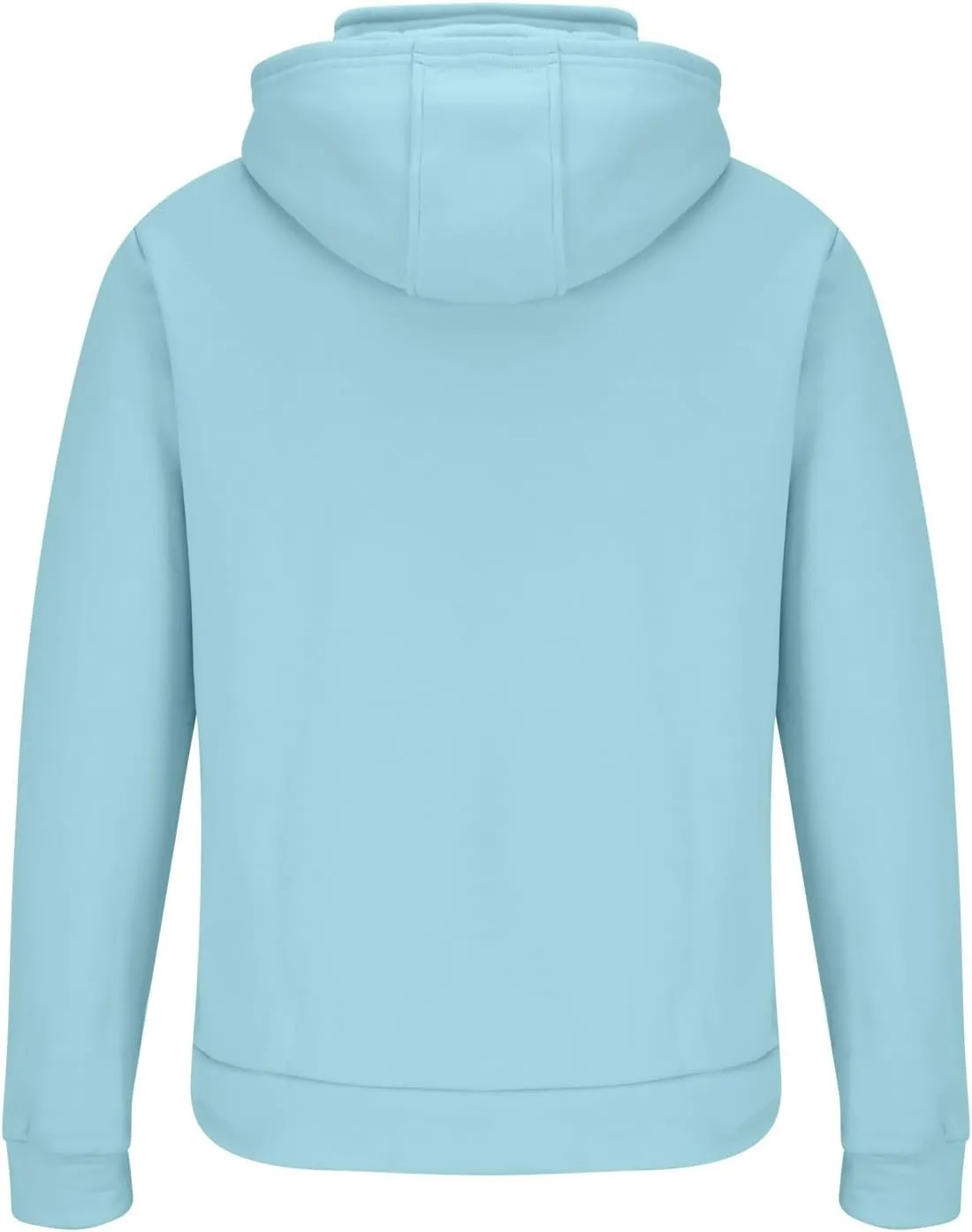 DOLKFU Men's Quarter Zip Hoodies Simple Solid Color Long Sleeve Sweatshirts Loose Fit Trendy Hooded Tops with Pocket
