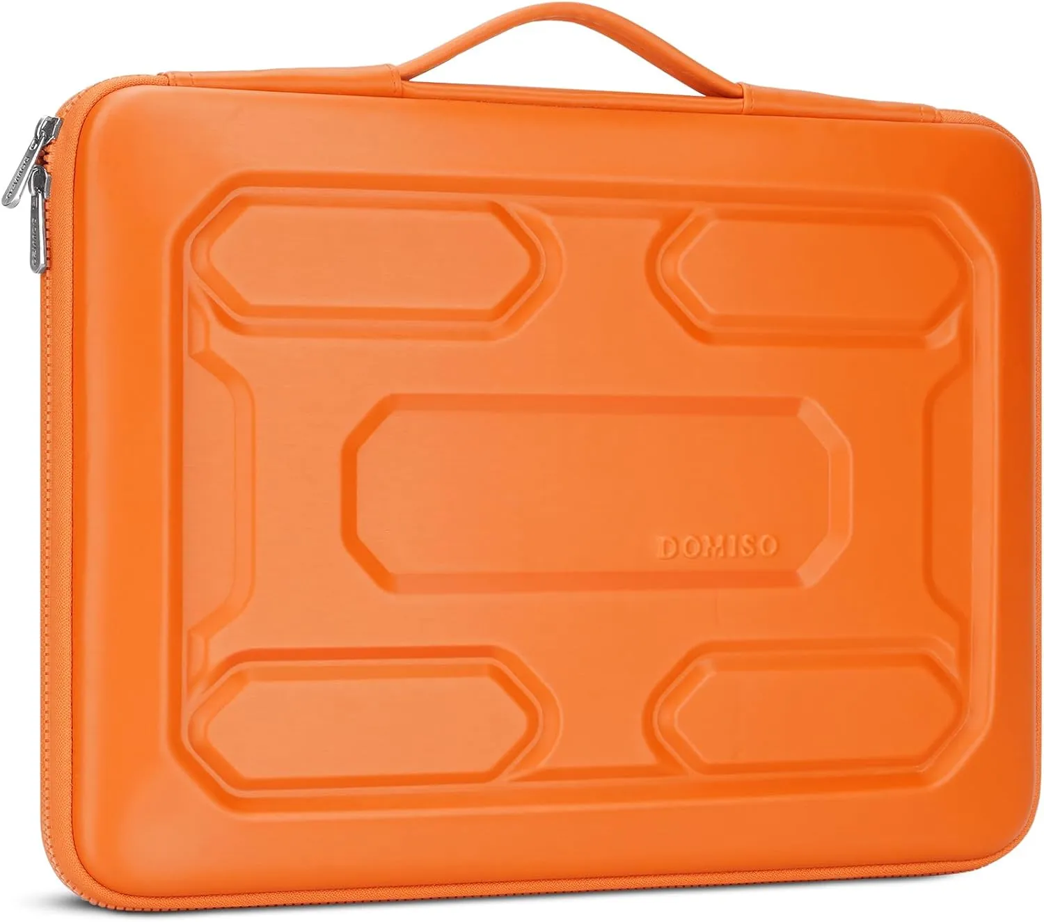 DOMISO 17 inch Laptop Sleeve with Accessory Bag Shockproof Waterproof EVA Protective Case for 17.3" ZBook Fury 17.3 G8/MSI GS73VR Stealth Pro/HP Envy 17/LG Gram 17"/ROG Strix GL702VS, Orange