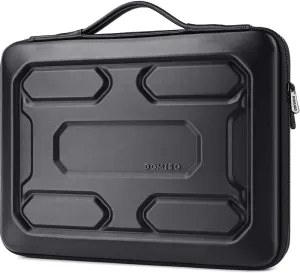 DOMISO 17 inch Laptop Sleeve with Handle Shockproof Computer Bag Waterproof EVA Protective Carrying Case for 17.3" MSI GS73VR Stealth Pro/HP Envy 17/LG Gram 17"/ROG Strix GL702VS, Black