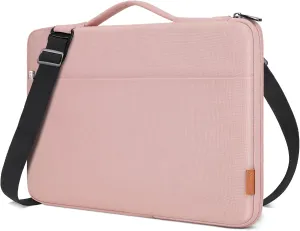 DOMISO 17.3 Inch Laptop Bag Cover Waterproof Shockproof Notebook Protective Sleeve Case Shoulder Bag Cover for 17.3" HP Pavilion 17/HP Envy 17/17/MSI/IdeaPad 321,Pink