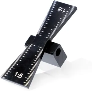 Dovetail Marker, Dovetail Marking Gauge Guide, Wood Joints Cutting Ruler with Precise Scale 1:5/1:8, Woodworking Hand Tool, Black
