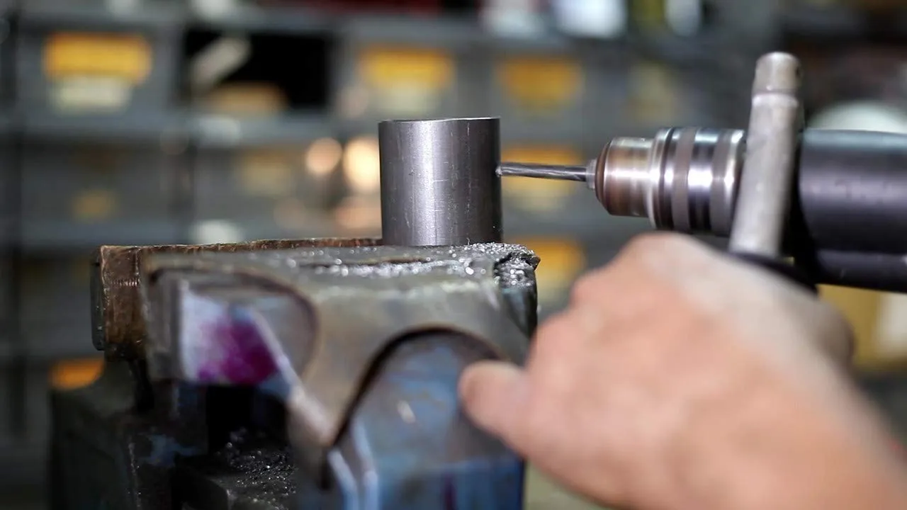 Drill America - POU1/2NPTW/DRILL 1/2" Carbon Steel NPT Pipe Tap and 23/32" High Speed Steel Drill Bit Set, POU Series