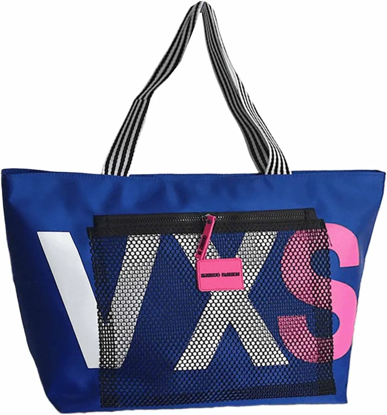 Dry wet separation Korean style super large capacity beach travel shopping bag letter women's tote bag