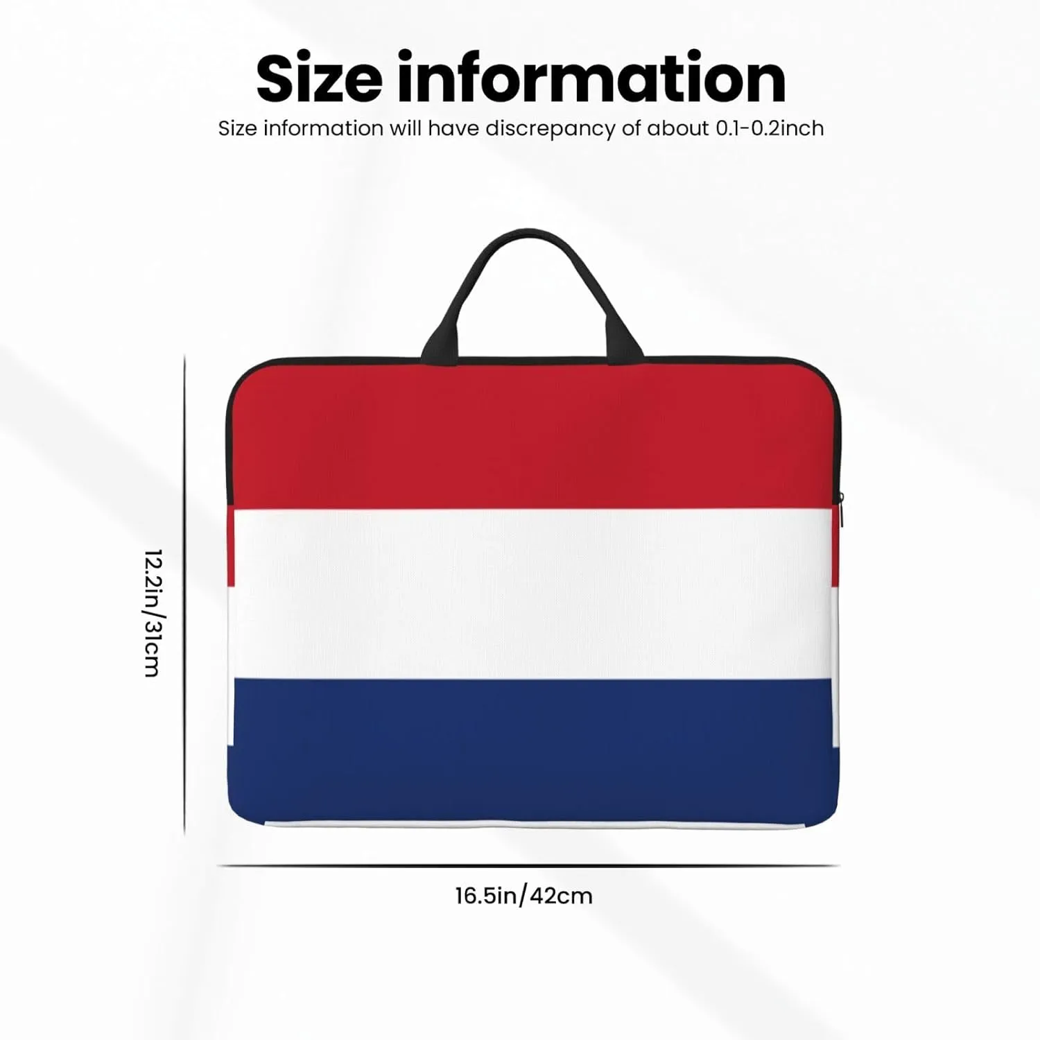 Dutch Flag 14 Inch Laptop Case, Water-Resistant and Shockproof Computer Cases for Laptopsï¼ŒSuitable for Daily Travel