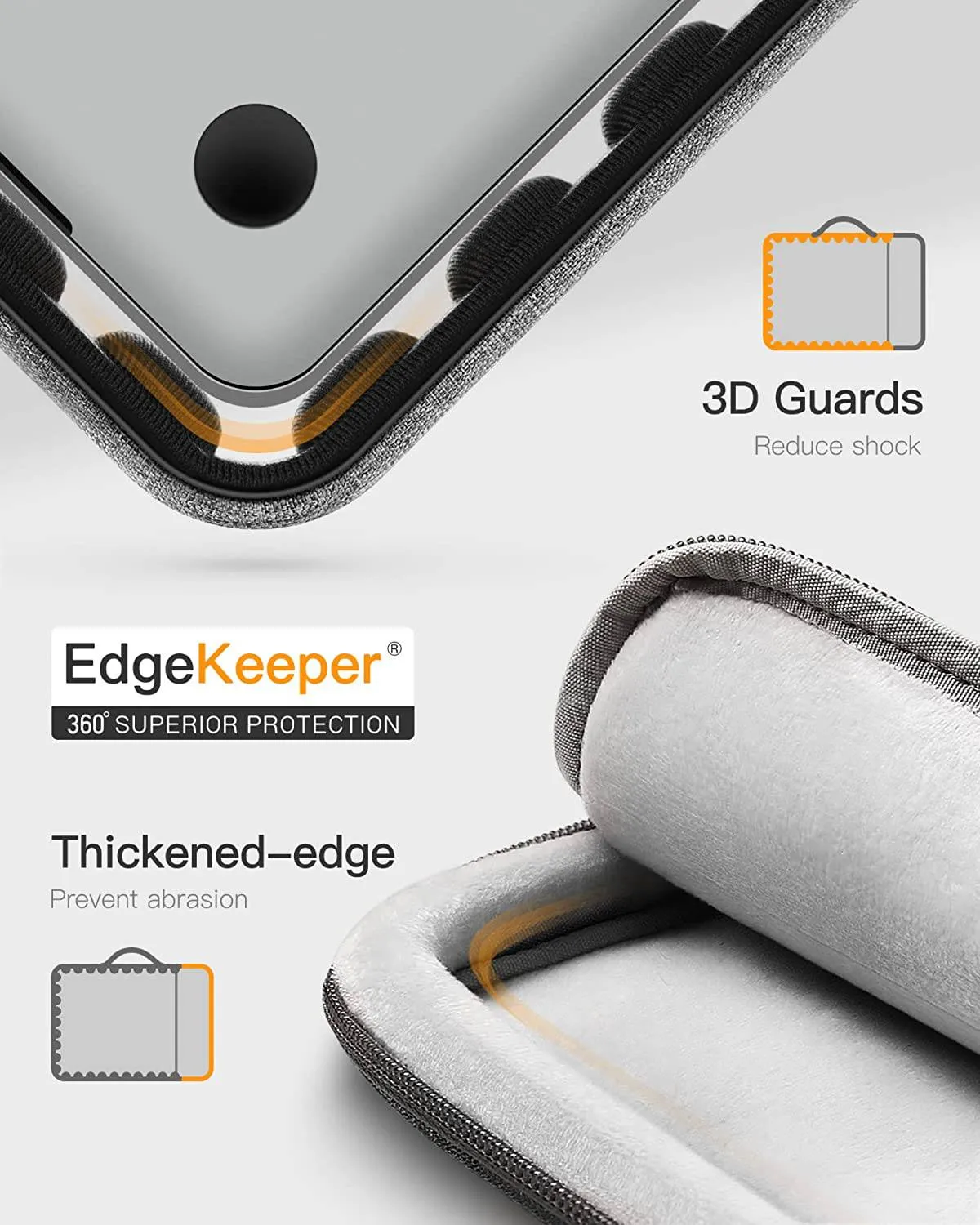 EdgeKeeper 360° Protective 13.3 Inch Laptop Carrying Case LB02006/B1