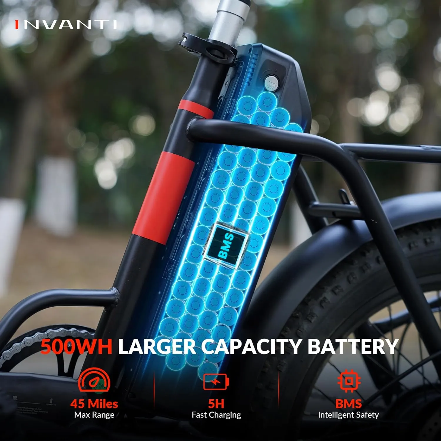 Electric Bike, 20" Fat Tire Step-Thru Electric Bicycle, 900W Peak Motor 45 Miles 20MPH Top Speed, Dual Suspension & 7-Speed Folding Ebike for Adults with Rear Rack