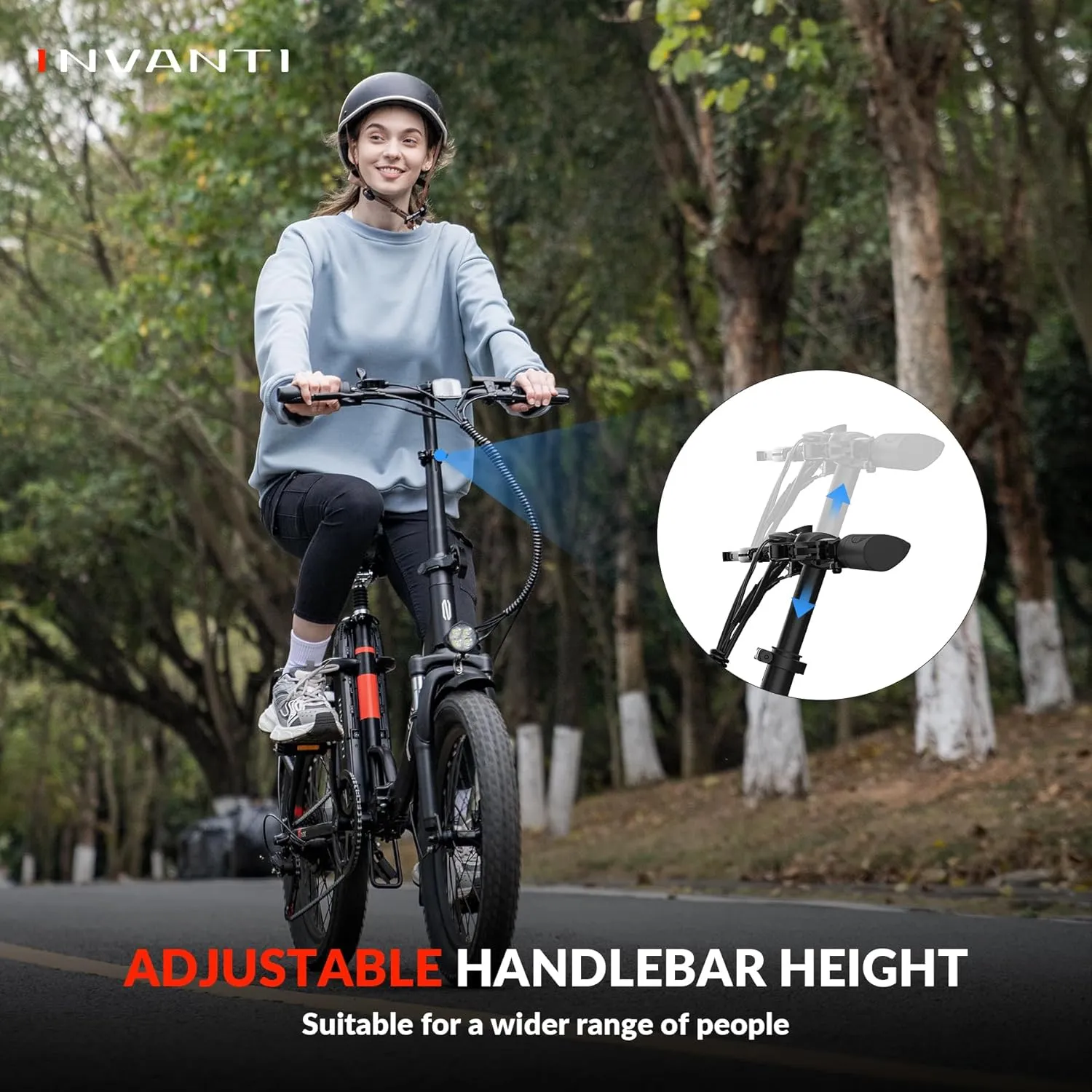 Electric Bike, 20" Fat Tire Step-Thru Electric Bicycle, 900W Peak Motor 45 Miles 20MPH Top Speed, Dual Suspension & 7-Speed Folding Ebike for Adults with Rear Rack