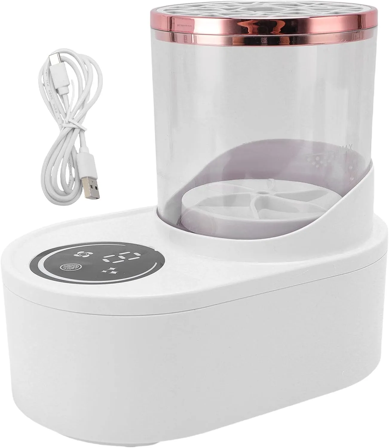 Electric Makeup Brush Cleaner, 850RPM Efficient Automatic Brush Washer Machine, USB Rechargeble Cosmetic Brush Tool with 5 Minutes Timer, Suitable for Home or Travel Use