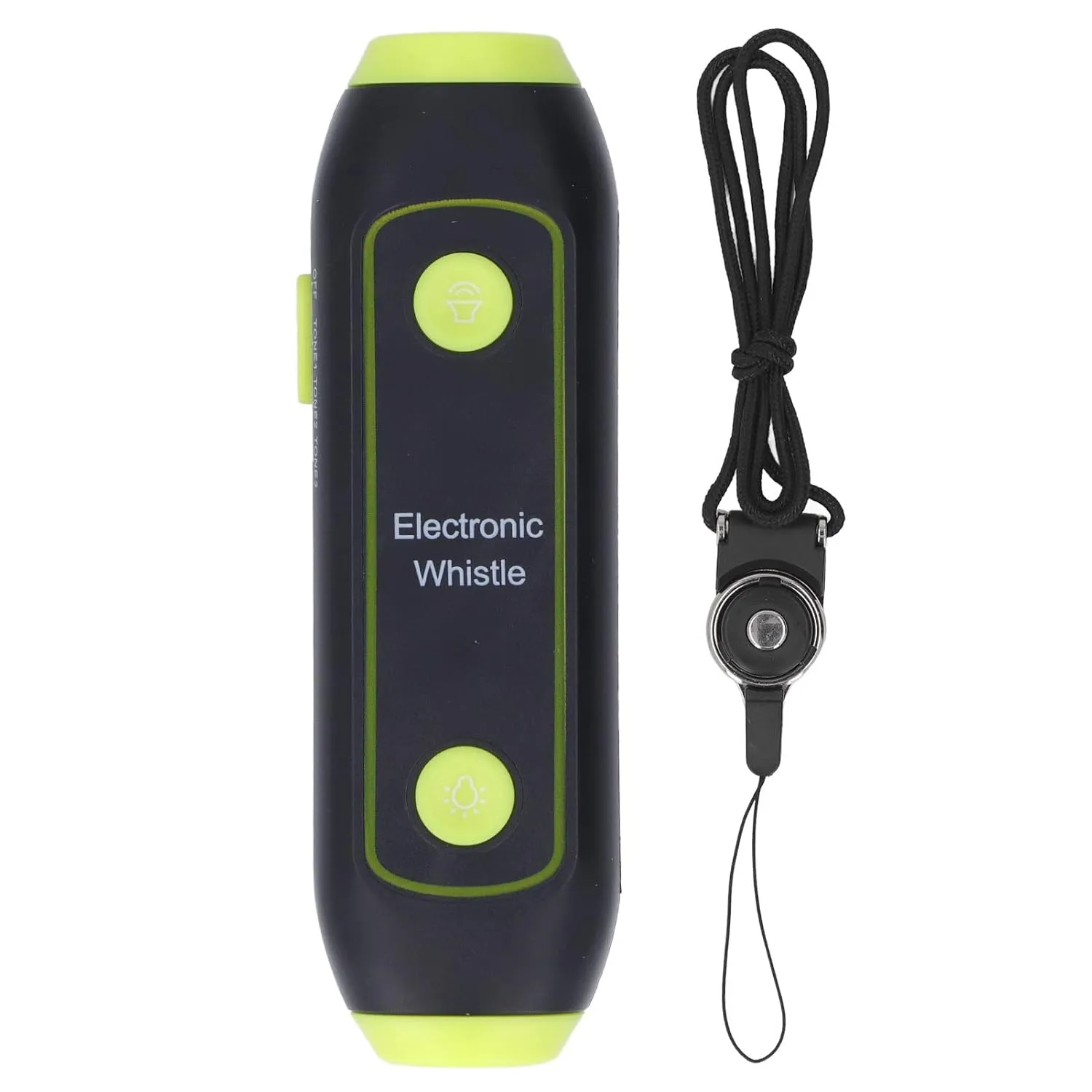 Electronic Whistle, Battery Operated 3 3 Volume Level Blow Whistle with LED Light Lanyard High Volume Emergency Whistle for Referees Soccer Sports Whistle Gift (Green)