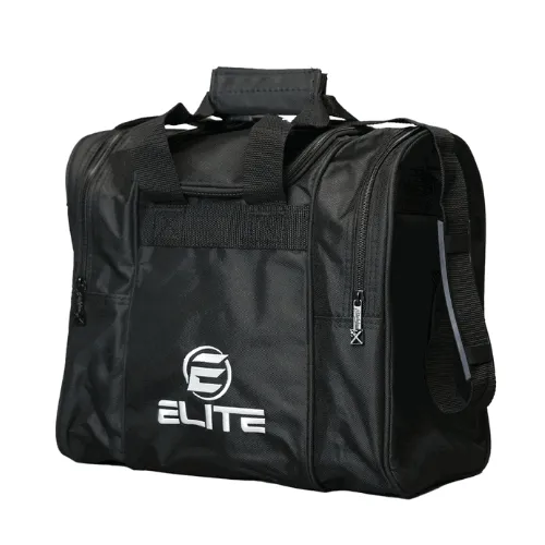 ELITE Deluxe Single Tote Bowling Bag Black