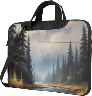 Enigmatic Echo Print Laptop Bag, 13-15.6 inch Work Tote Briefcase Messenger Bag Gifts for Men Women