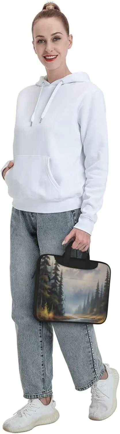 Enigmatic Echo Print Laptop Bag, 13-15.6 inch Work Tote Briefcase Messenger Bag Gifts for Men Women