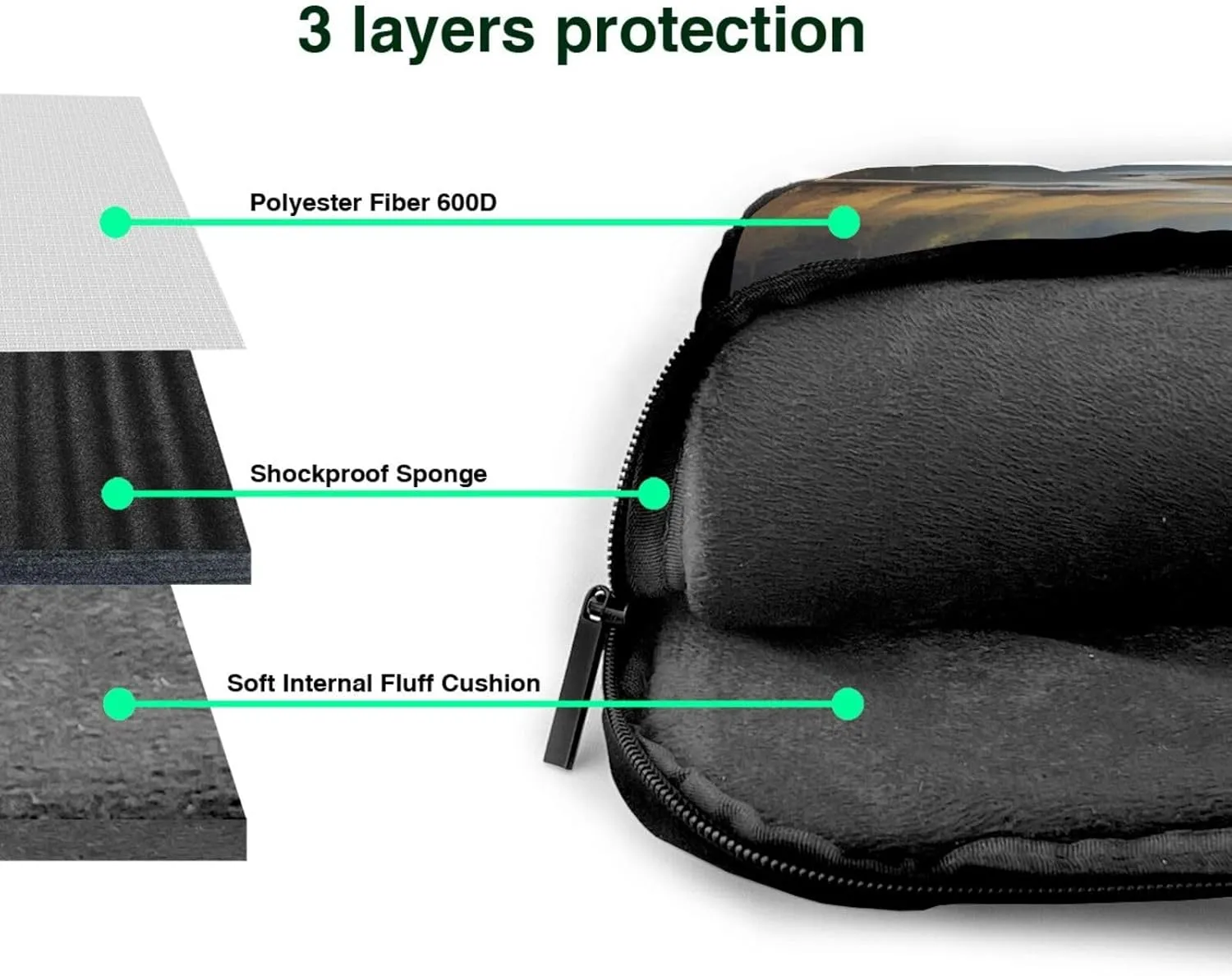Enigmatic Echo Print Laptop Bag, 13-15.6 inch Work Tote Briefcase Messenger Bag Gifts for Men Women