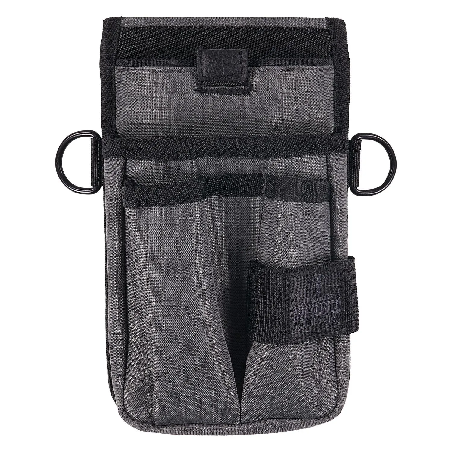 ergodyne® Arsenal 5568 Belt Loop Tool Pouch with Device Holster, 4 Compartments, 5 x 2 x 8.5, Polyester, Gray