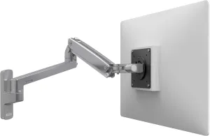 Ergotron – MXV Single Monitor Arm, VESA Wall Mount – for Monitors Up to 34 Inches, 7 to 20 lbs – Polished Aluminum