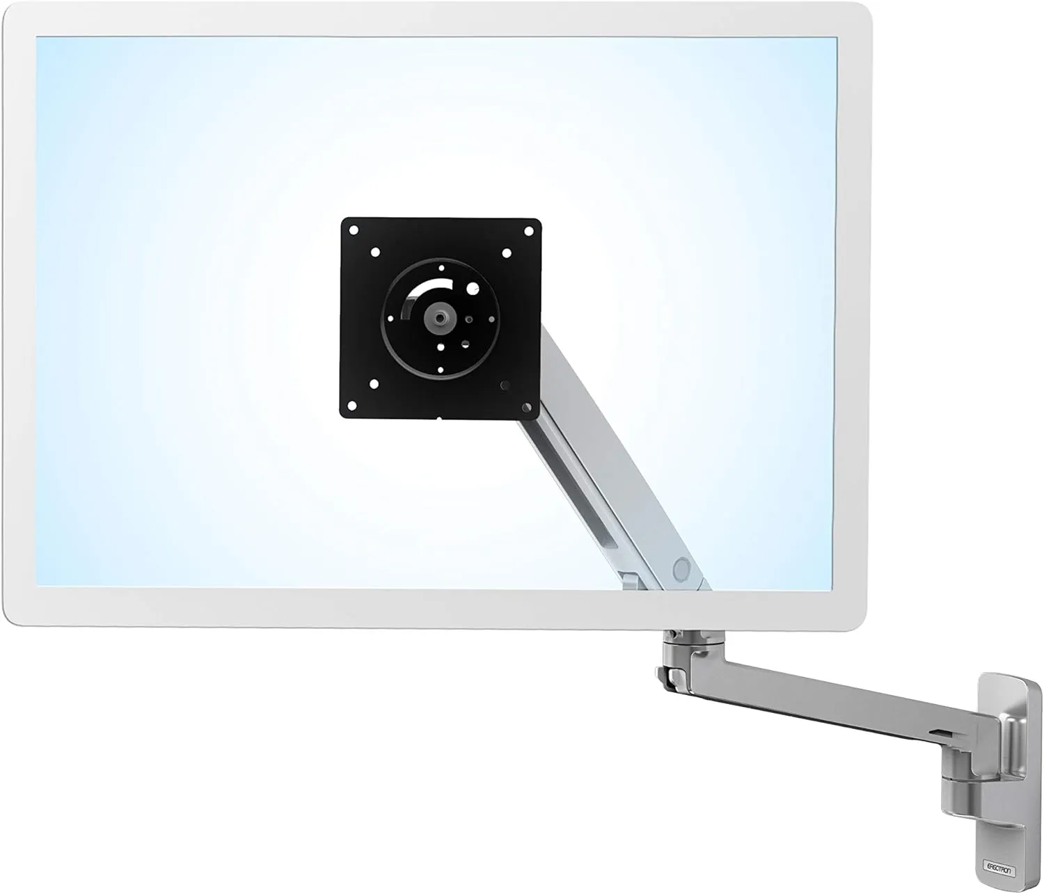 Ergotron – MXV Single Monitor Arm, VESA Wall Mount – for Monitors Up to 34 Inches, 7 to 20 lbs – Polished Aluminum