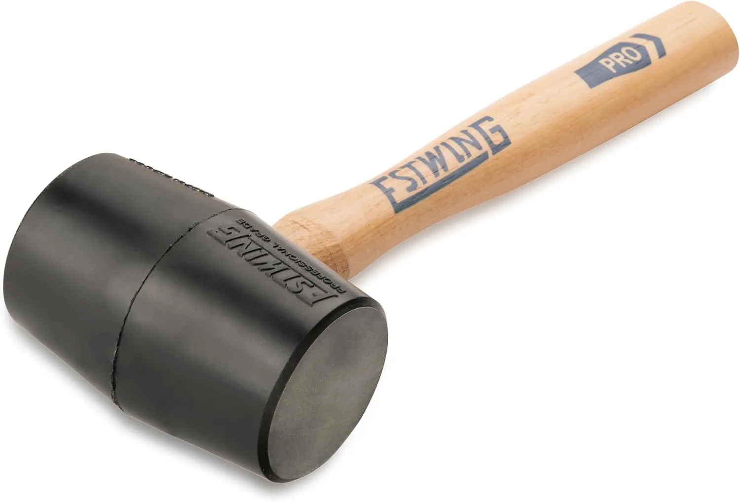 Estwing DH-12 12 Oz Deadhead Rubber Mallet, Wood Handle , Black
