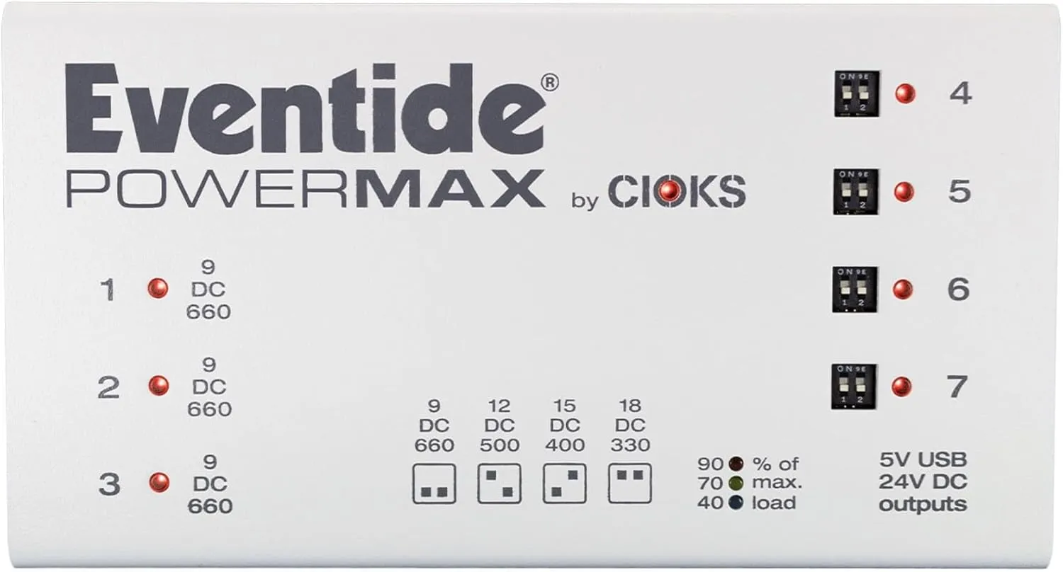 Eventide PowerMAX V2 7-Pedal Universal Power Supply by CIOKS