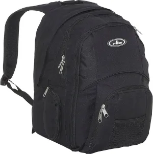 Everest Luggage Laptop Computer Backpack, Black, Black, One Size