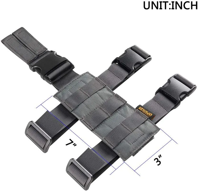 EXCELLENT ELITE SPANKER Tactical Drop Leg Holster Adjustable Drop Leg Platform Molle Module Universal Bag for Left/Right Leg