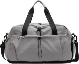 Expandable Lightweight Travel Bag, External Travel Luggage, Sports And Fitness, Large Capacity Sports Luggage Bag (Grey)
