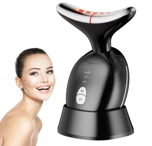 Facial Neck Massager, Multifunctional Face Massage Device, Face Sculpting Tool, Black