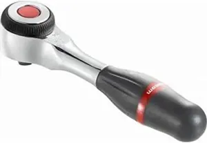 Facom Quick Ratchet with 360° Rotatable Handle, Elastomer, Random Color, 1/4"