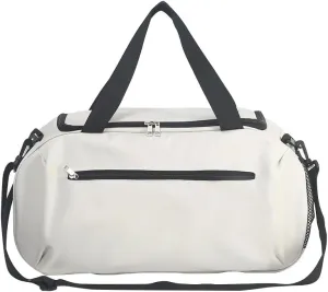 Fashion Duffel Duffle Bag Trending Designer Waterproof Portable Polyester Luggage Gym Sport Travel Bag - WHITE