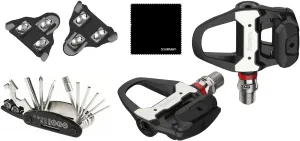 Favero Assioma Pro RS-2 Upgraded Lightest Dual-Sided Power Meter Pedals Bundled with Extra SPD SL Cleats, Multi Tool Kit, Cleaning Cloth