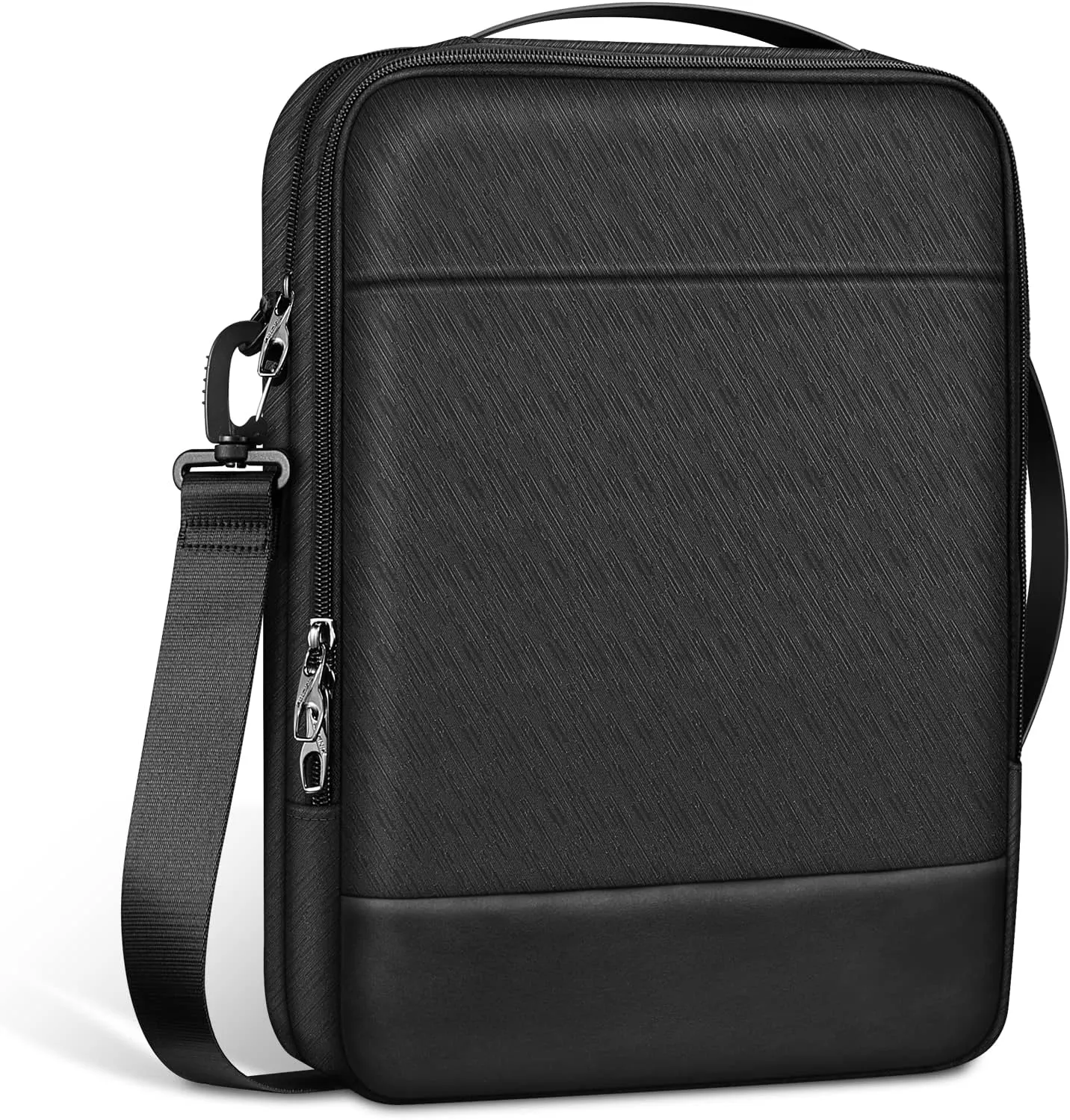 Fintie Laptop Shoulder Bag Briefcase for MacBook Air 15 13.6 13, MacBook Pro 14 13, 13.5" Surface Laptop, 13" Samsung Lenovo HP Acer Notebook, Black