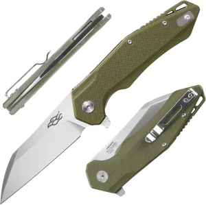 Firebird GANZO FH31-GR Folding Pocket Knife, D2 Steel Blade, G10 Non-Slip Handle with Clip, Hunting, Fishing, Camping, Outdoor, Flipper, EDC Pocket Knife (Green)