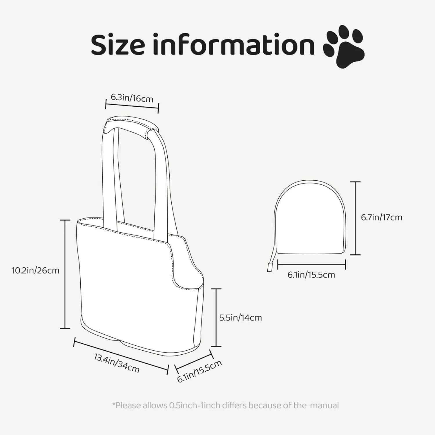 Fish and Octopus Stylish and Portable Pet Crossbody Bag - Pet Tote Bag for Small Dogs - Pet Tote Bag, Crossbody Bag for Petsï¼Œ