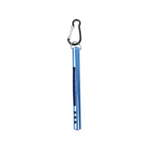 Fishing Thermometer Portable Pencil Type Tool for Outdoor Activities Fahrenheit Celsius Measurement with Durable Case and Carabiner Clip Blue