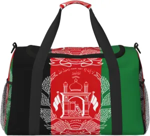Flag of Afghanistan print Personal Item Bag Large Duffel Bag Travel Bag Weekender Bag Gym Bag Tote Duffel bag