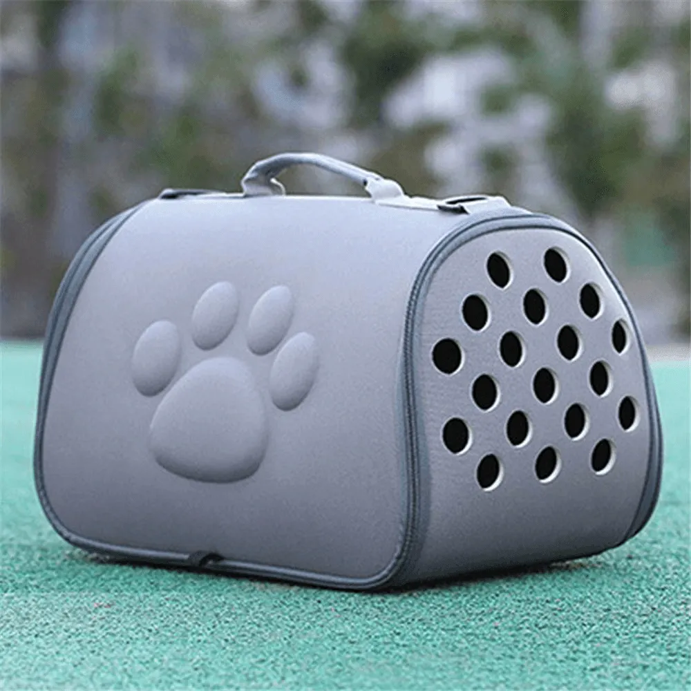 Foldable Pet Carrier Bag - Breathable Travel Tote for Cats and Dogs