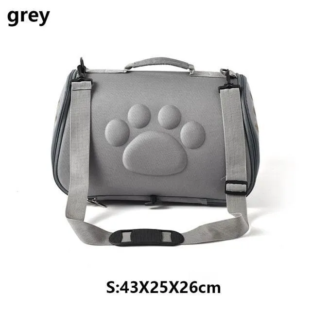 Foldable Pet Carrier Bag - Breathable Travel Tote for Cats and Dogs