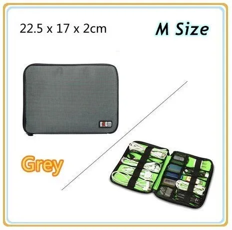 For Adapt Usb Cable Charger Bank Multifunction Case Accessories Storage Bag